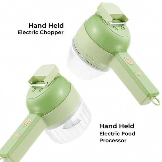 Chopique | 4 in 1 Portable Electric Vegetable Cutter Set